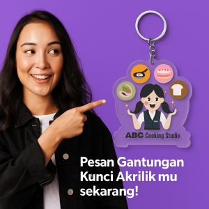 Gantungan Kunci Akrilik Custom untuk Souvenir, Promosi, dan Merchandise