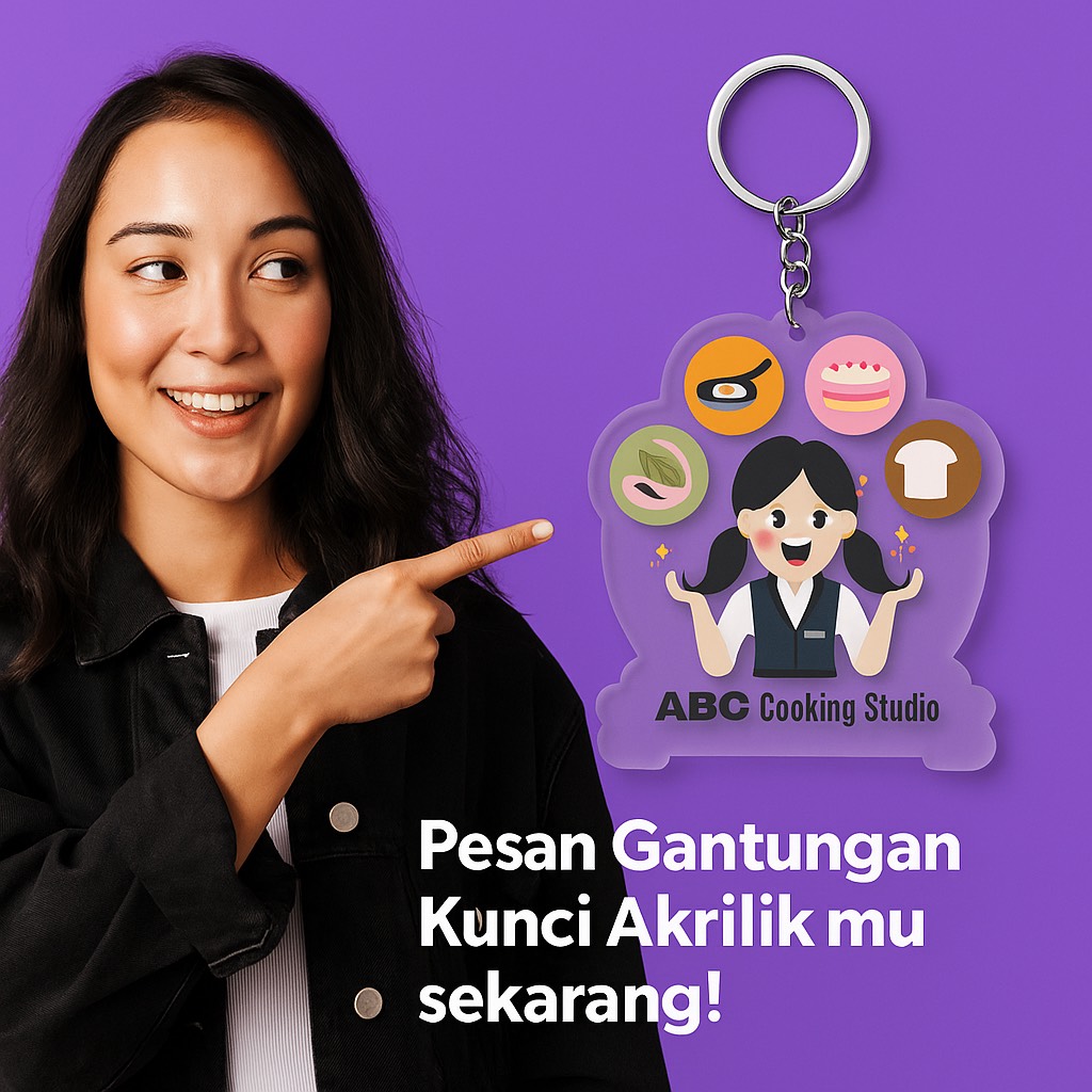 gantungan kunci akrilik